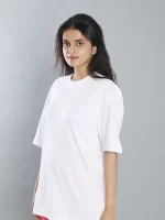 White plain oversized T-shirt