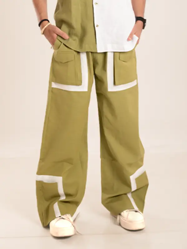 Linen Cargo Trousers