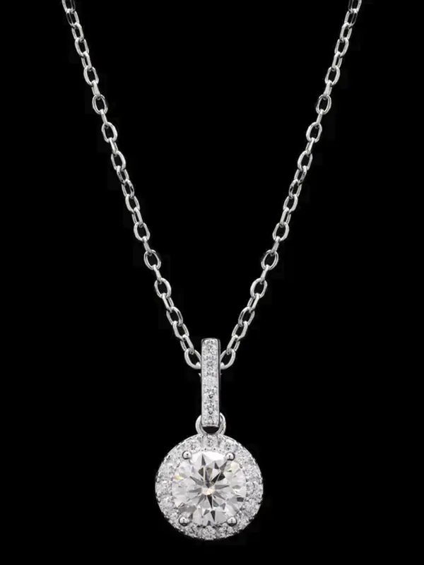 Solitaire Moissanite Pendant