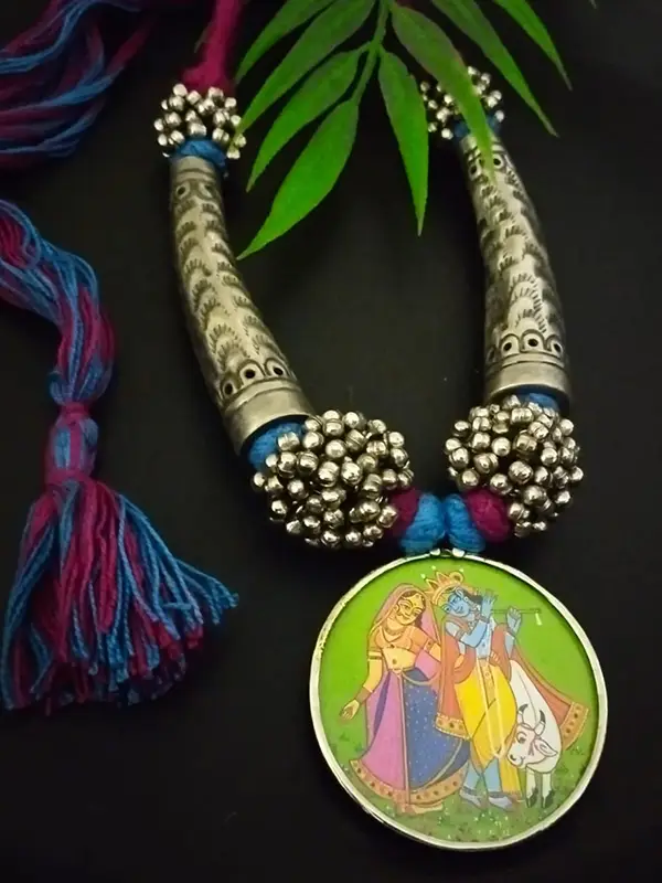 Ethnic Radha Krishna Necklace For Women