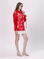 Red Knot Shirt: Bold and sophisticated statement piece for any occasion