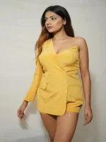 Starlite Romper Yellow Dress For Women