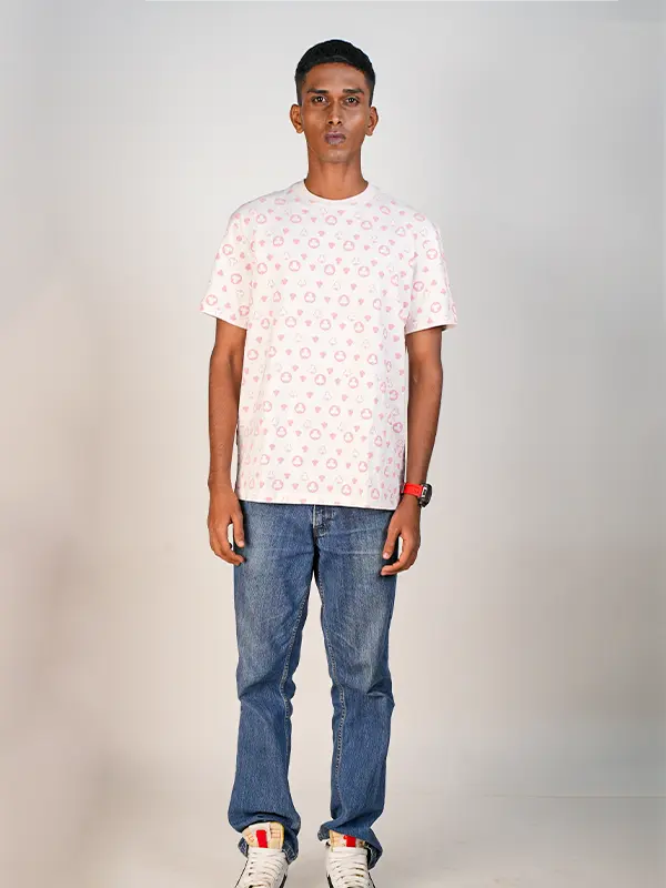 PINK ROUND NECK T-SHIRT