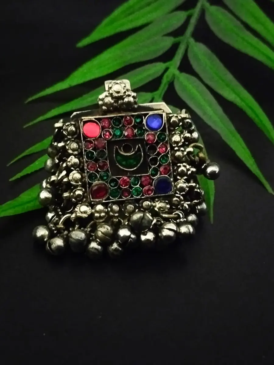 Ethnic Jumbo Afghani Square Ring For Women