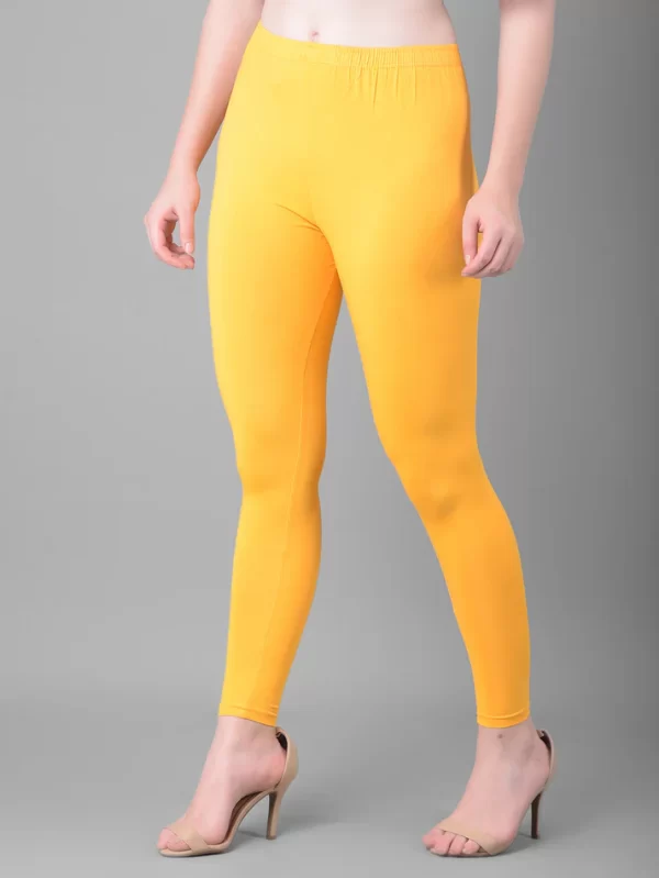 Yellow Ankle-Length Leggings for Bright Days