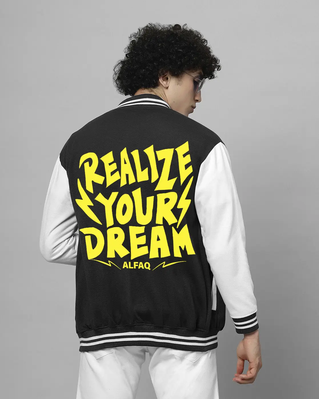 PRinted varsity jacket for men