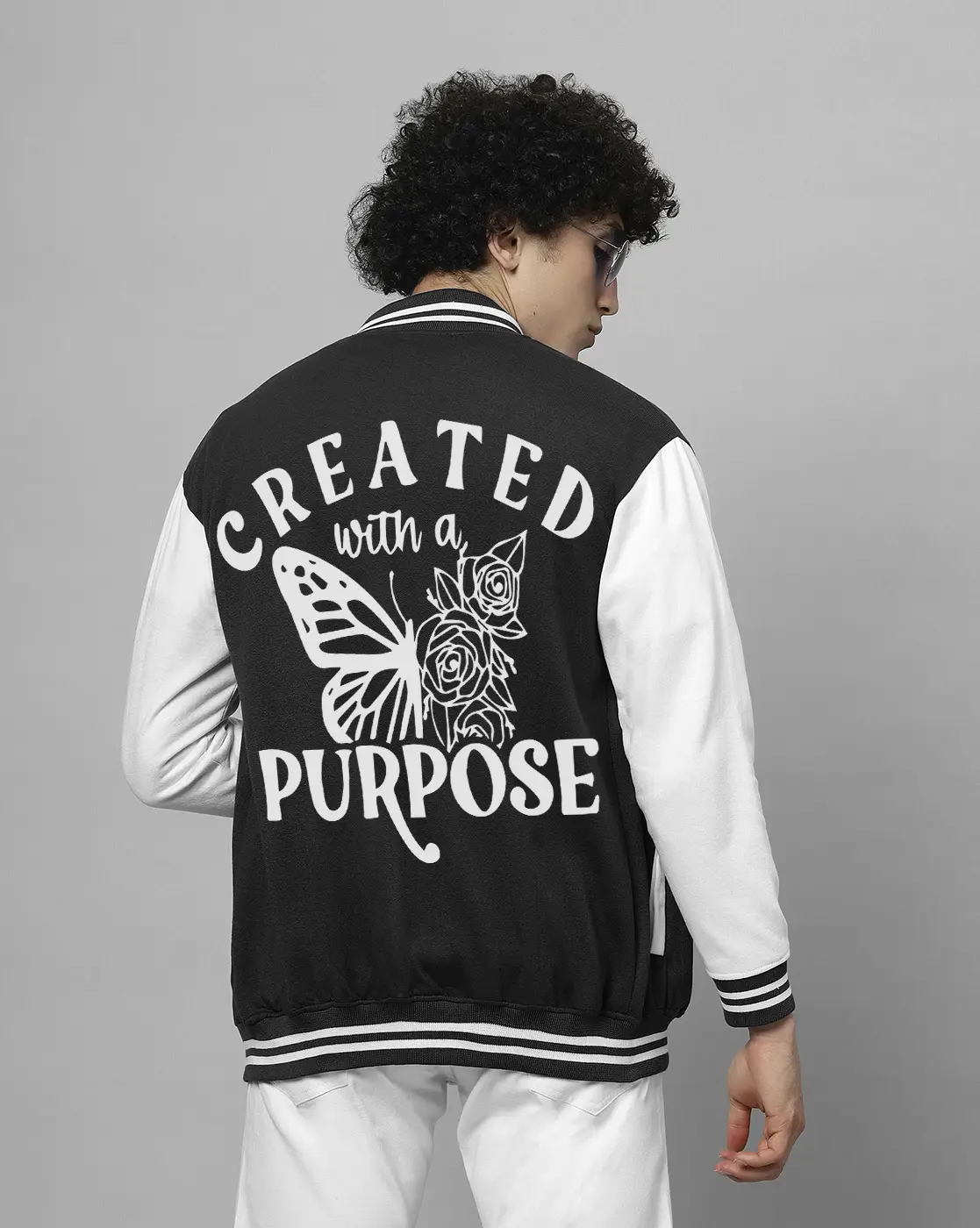 Created With Purpose Varsity Jacket For Men