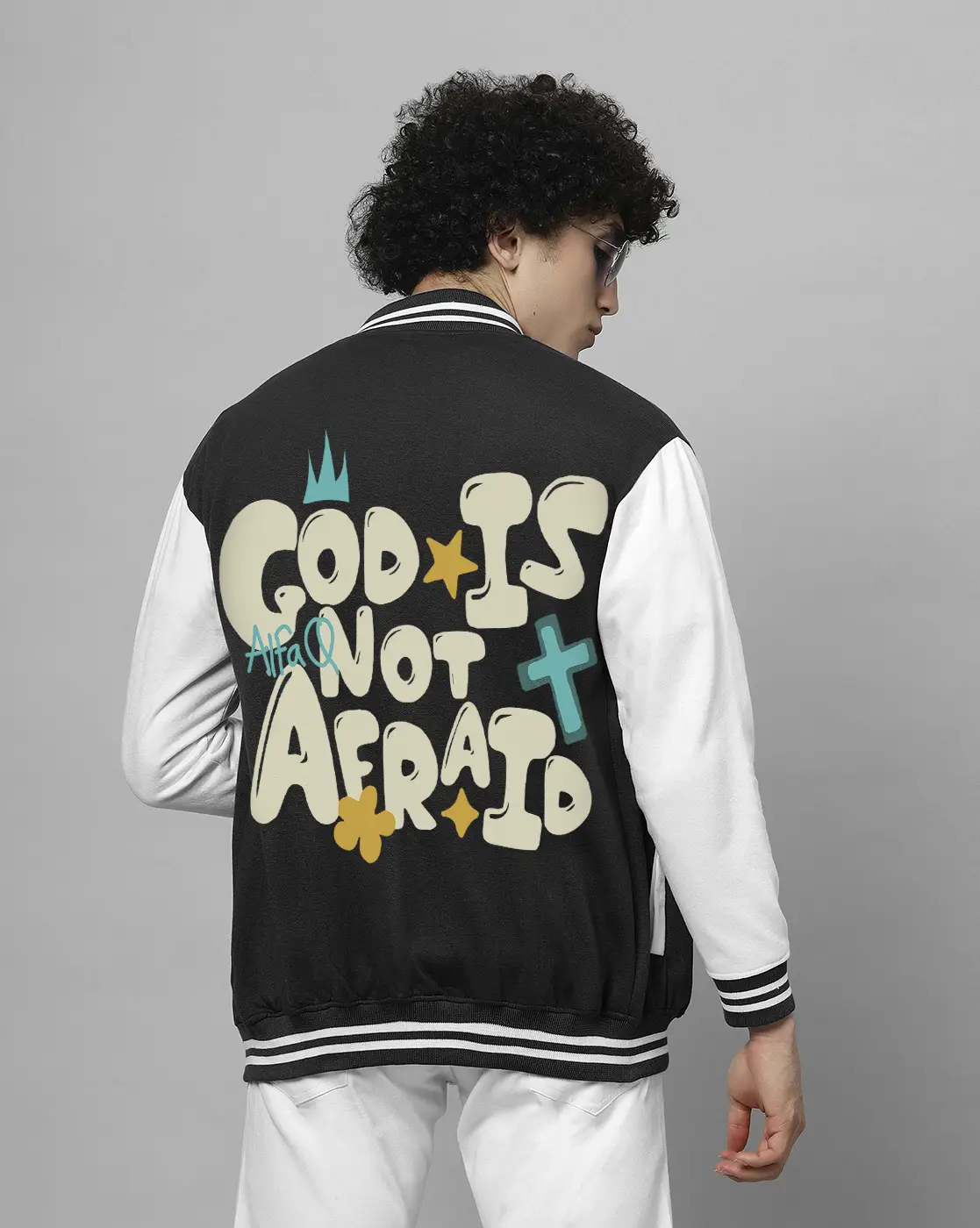 mens printed varsity jacket