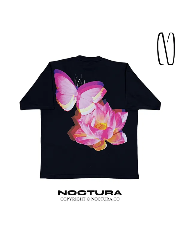 Glitched Lily Printed Men's T-shirt