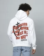 God Will Make a Way Cotton Blend White Hoodie