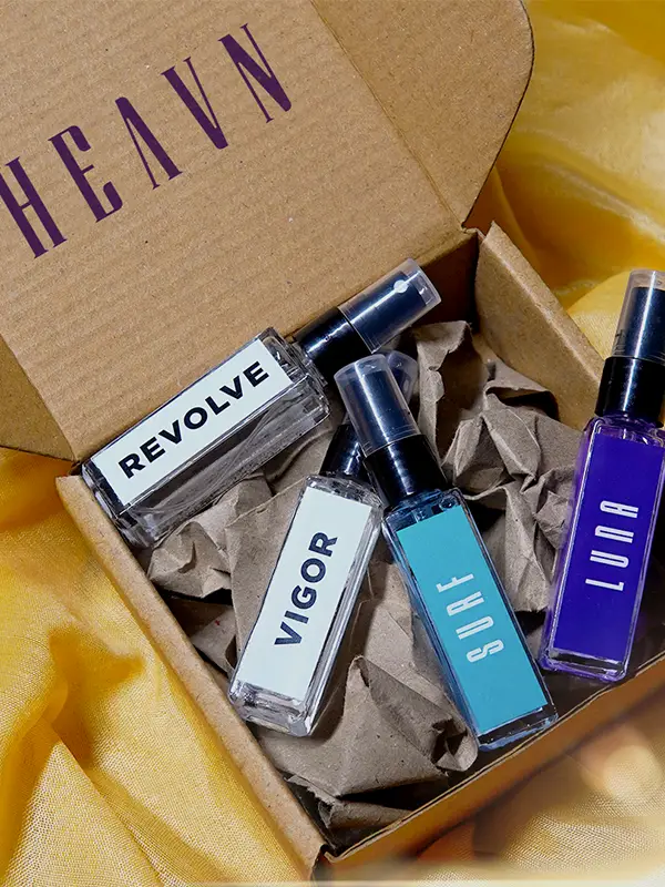 Unveiling Pack – a curated selection of all four of our luxurious fragrances in convenient 10mL sizes