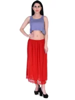 Red Colour Petticoat For Women