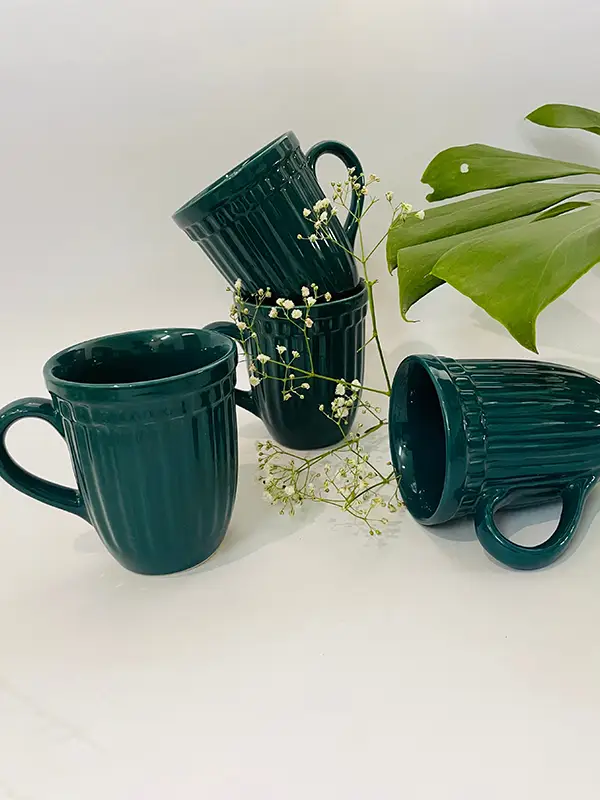 verte coffee mugs pack of four