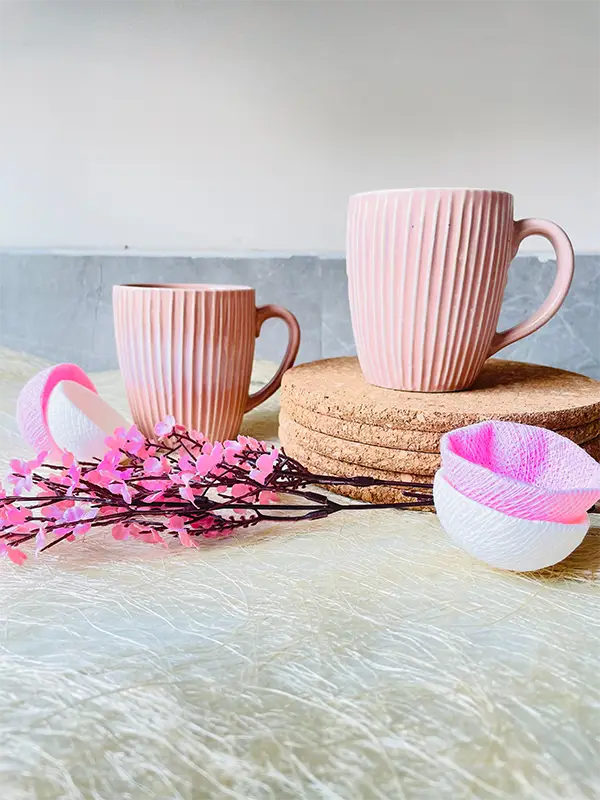 bay pink coffee mugs pack of two