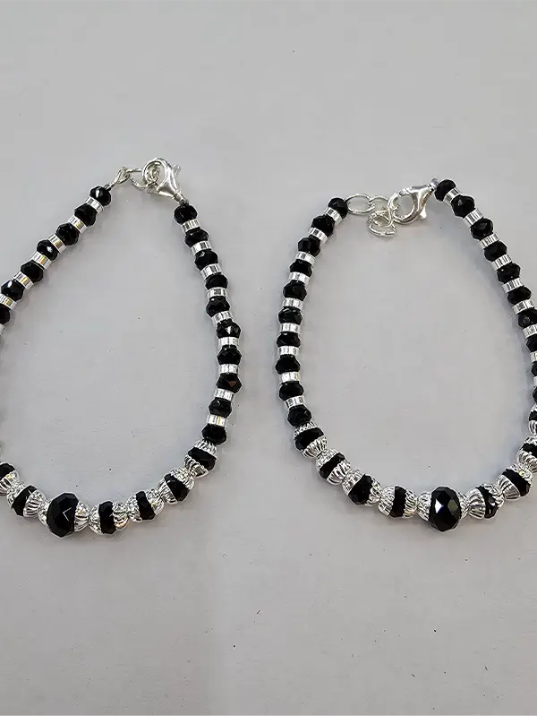 Silver Kids Blackbeads Nazaria Bracelet