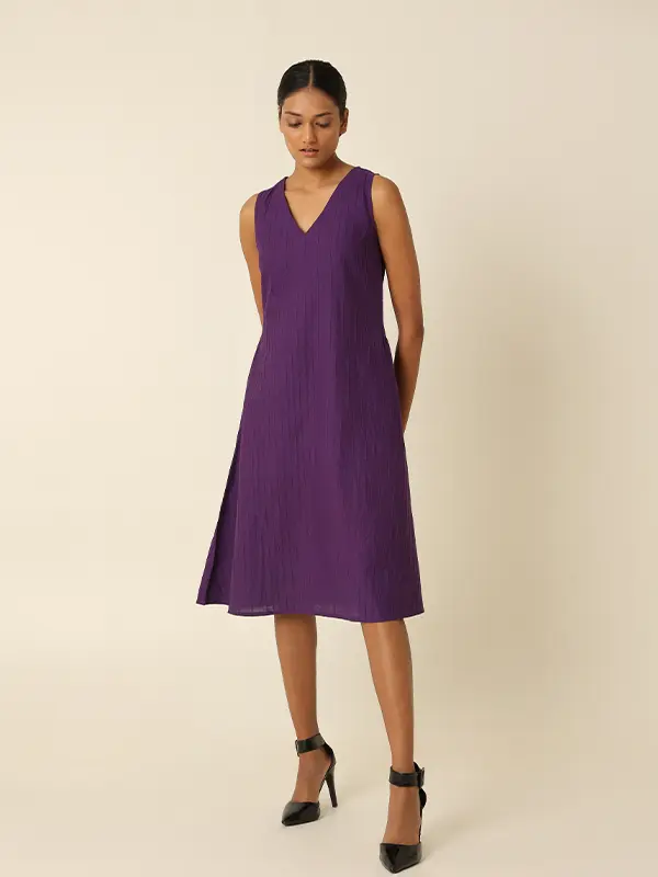 Purple colour dress for women