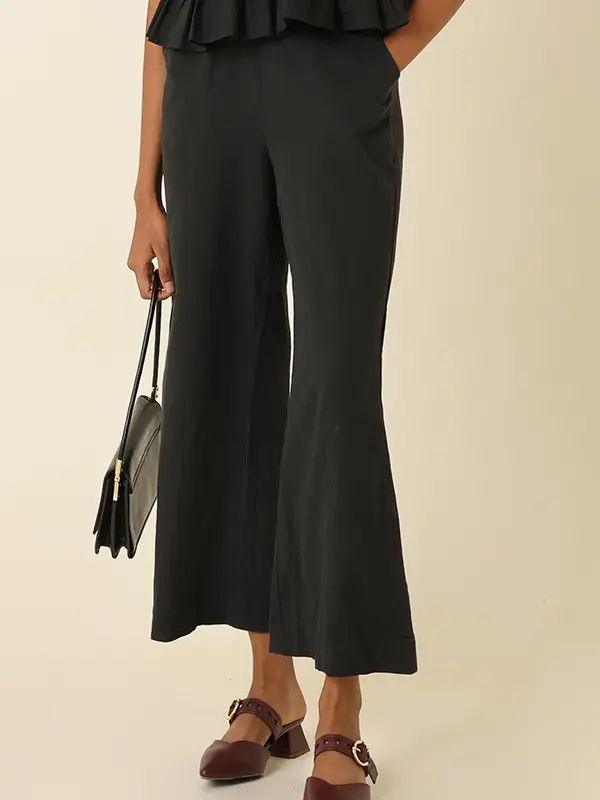 black color trousers for women