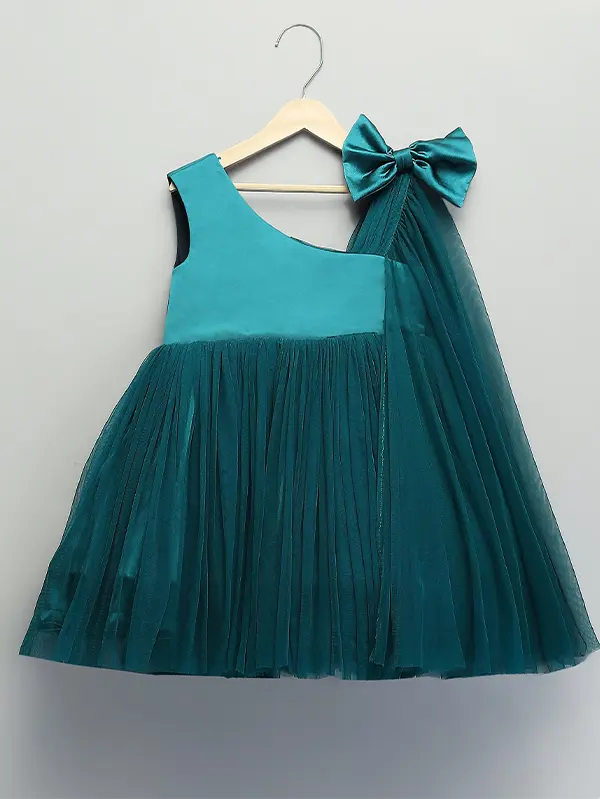 Green Satin Dress