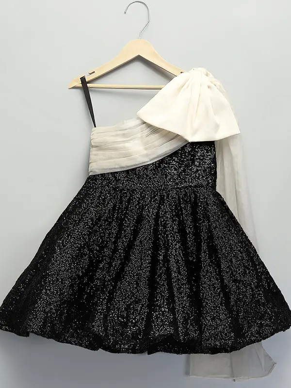 Black and White Sequence Dress