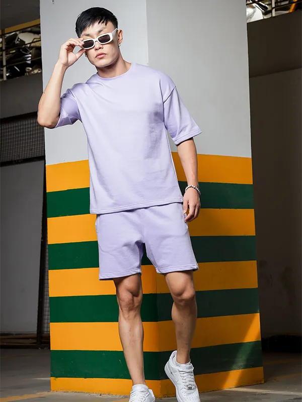 Men’s Lavender Cotton Co-ord Set