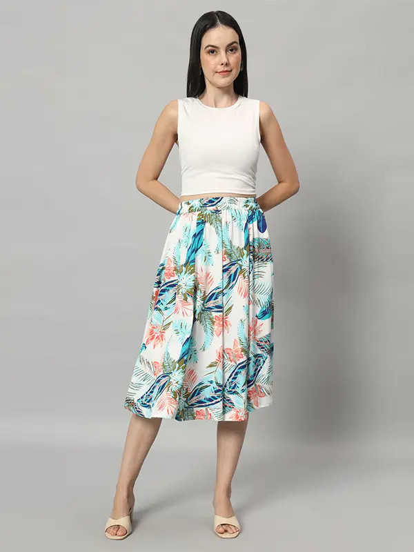 floral print skirt for women