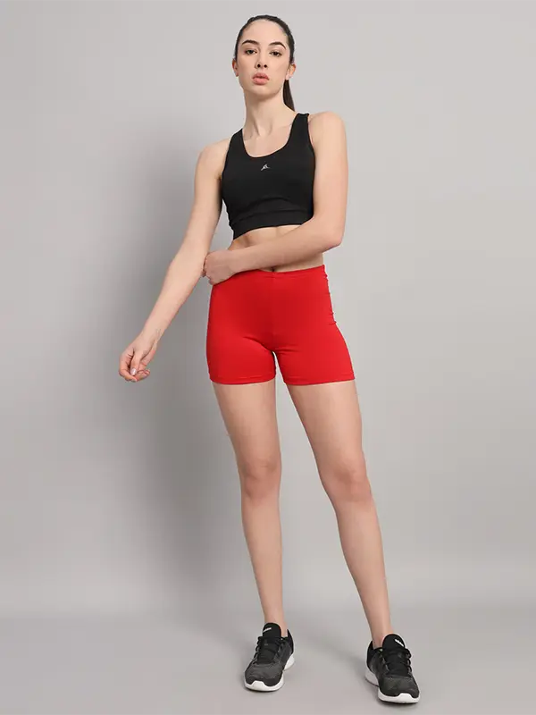 Red Colour Cycling Shorts