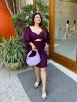 Purple Summer Dress For Women