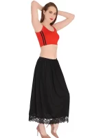 Black Colour Petticoat For Women