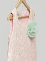 Baby Pink Lace Dress.