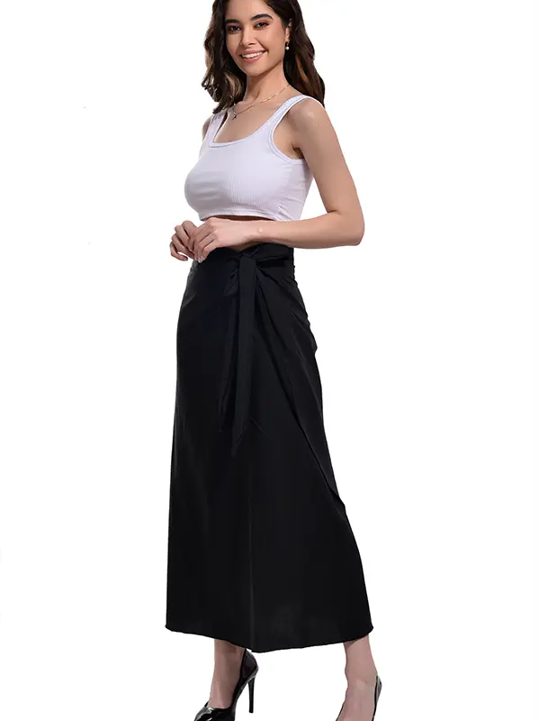 Wrapskirt Black Colour For Women