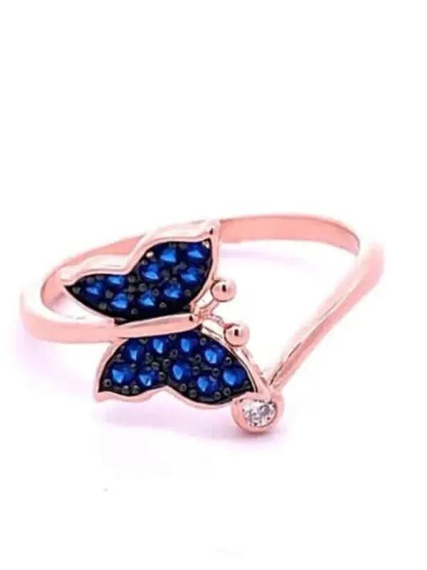 Blue Butterfly Ring