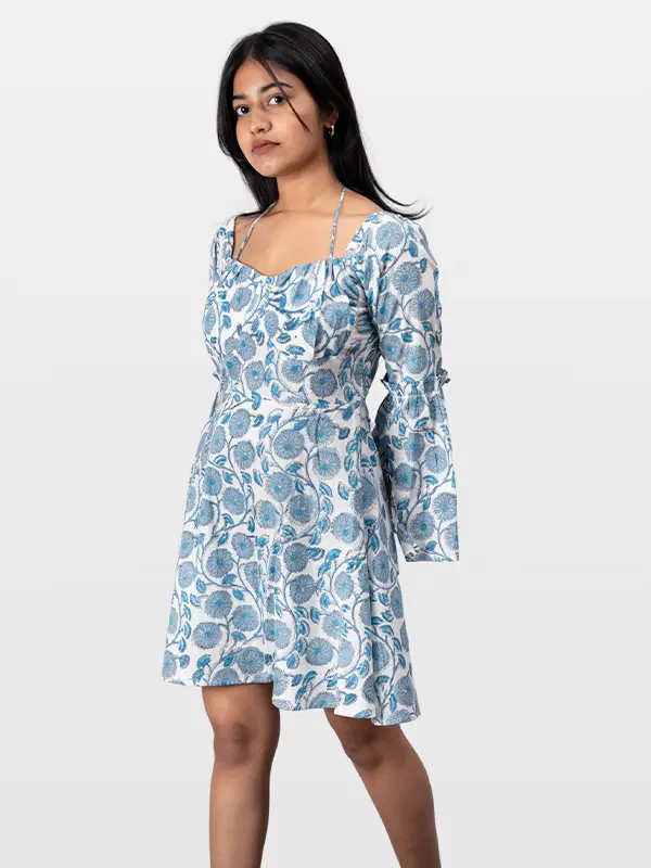 Sapha Jaipur Block Print Dress For Women