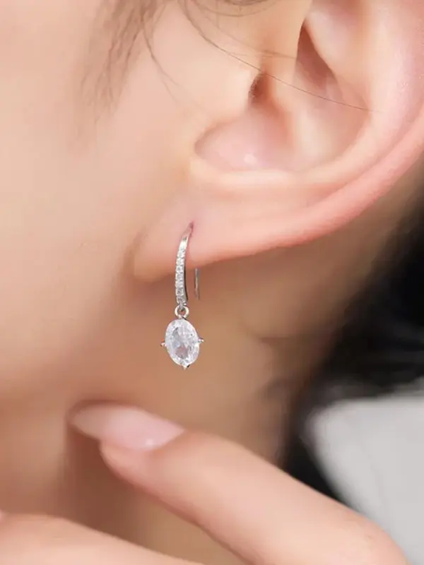 Silver Drop Earring