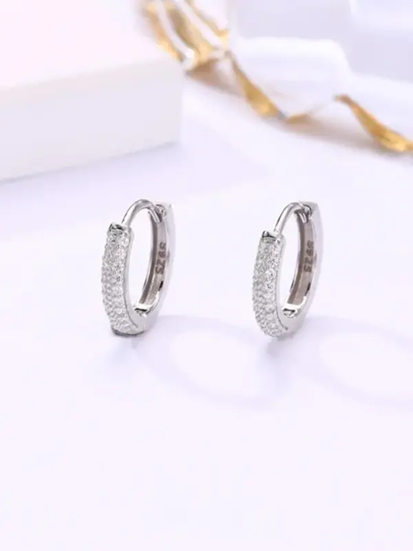 Iced Hoop Earrings