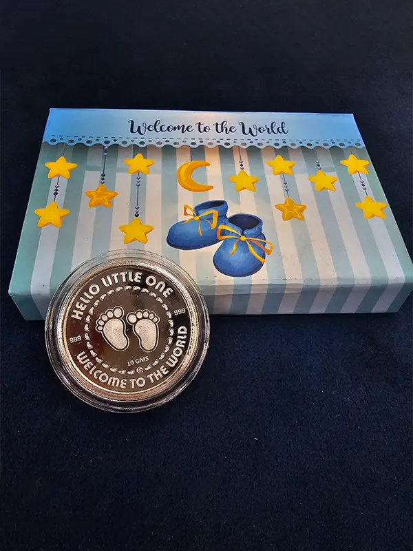 Baby Boy Welcome Coin