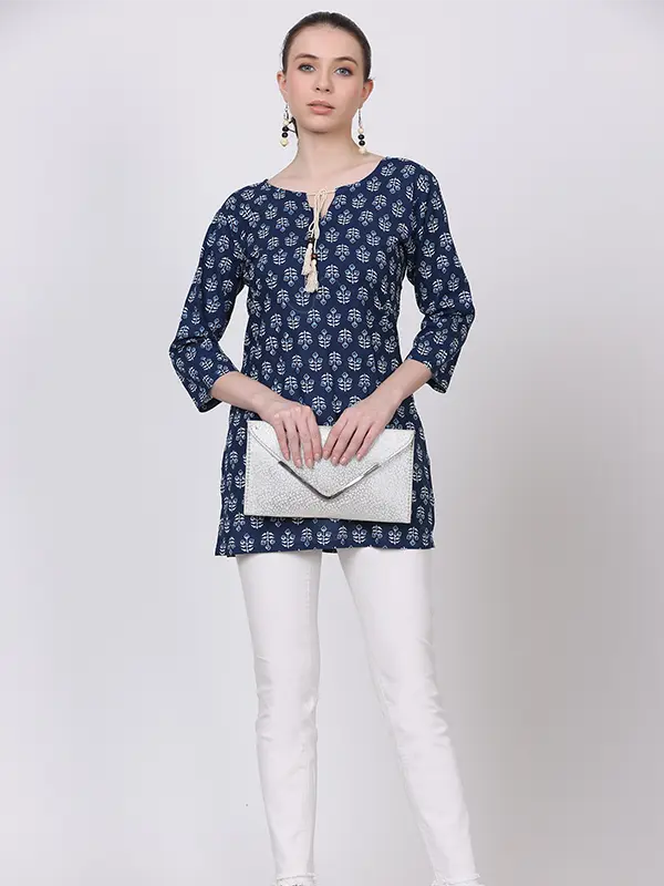 Roza Indigo Short Kurta