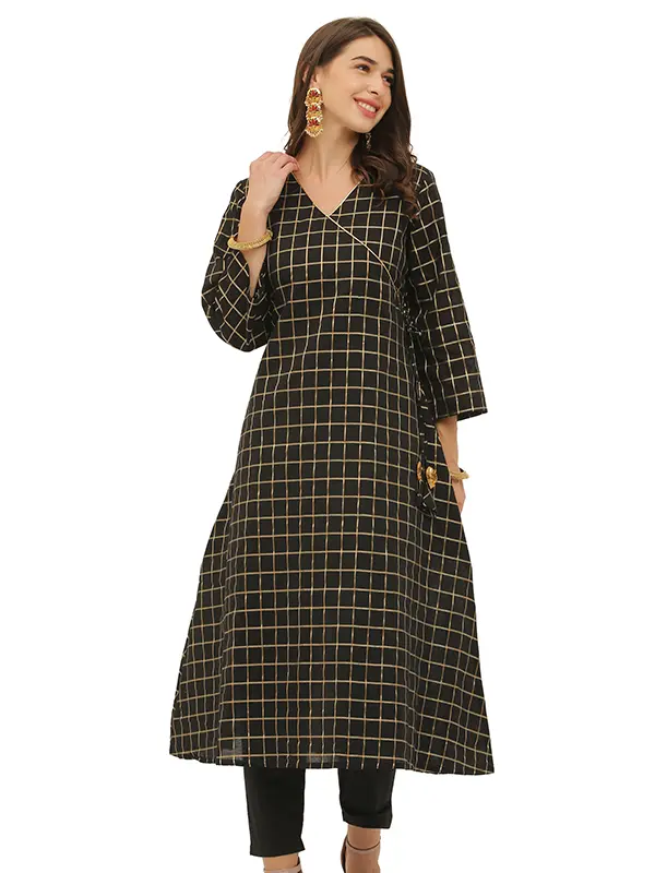 Desire A Line Black Kurta