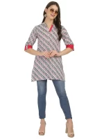 Lehar Black & Pink Short Kurta