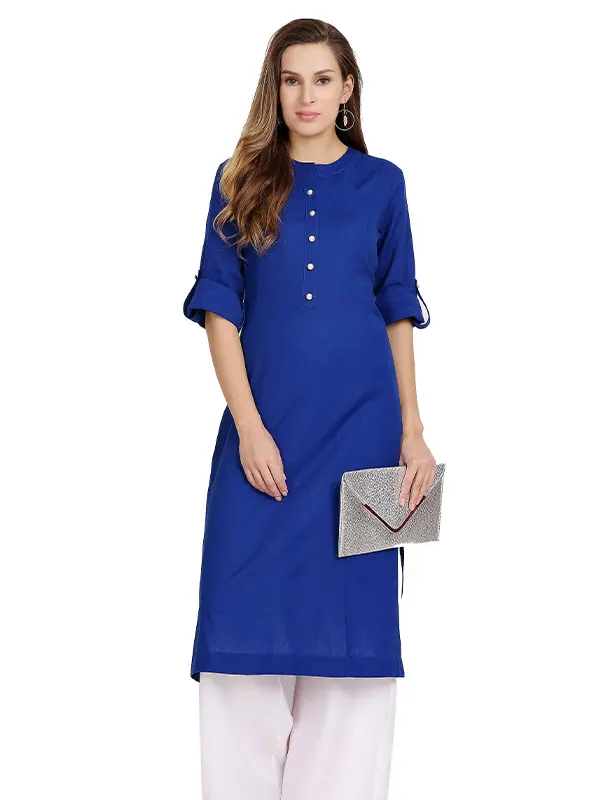 Vibgyor Blue Straight Kurta