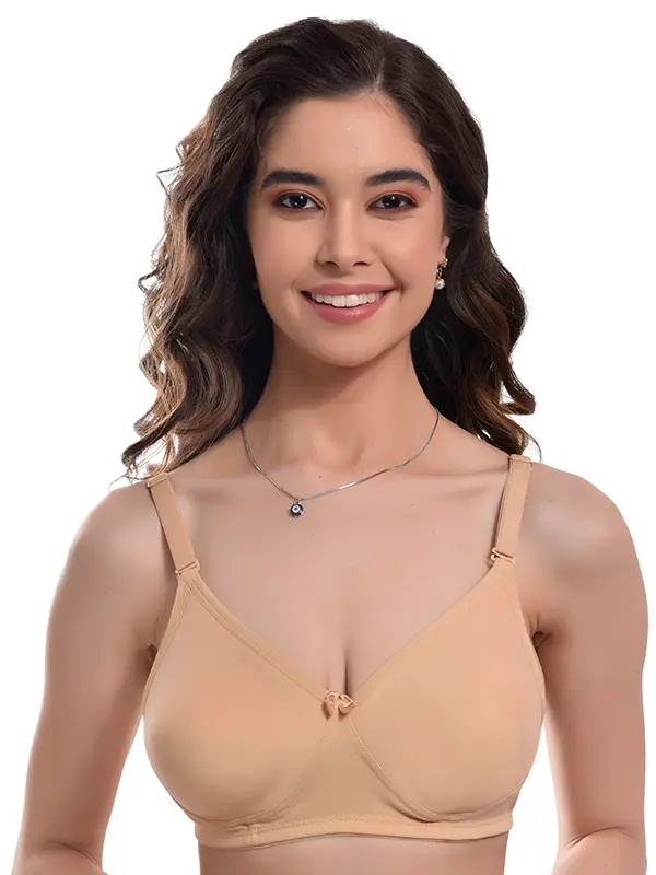 skin color lightly padded bra