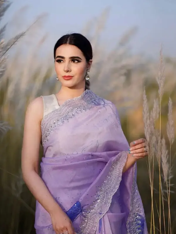 pure khadi oraganza saree for women