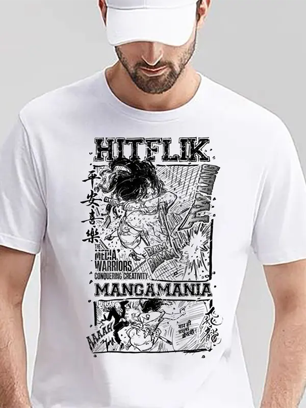 Manga Art T-Shirt For Men