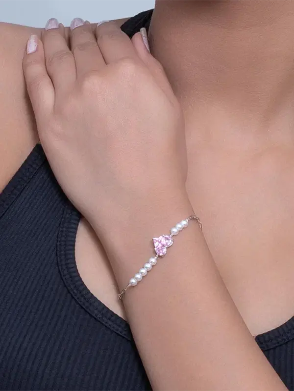 Pink Heart Bracelet