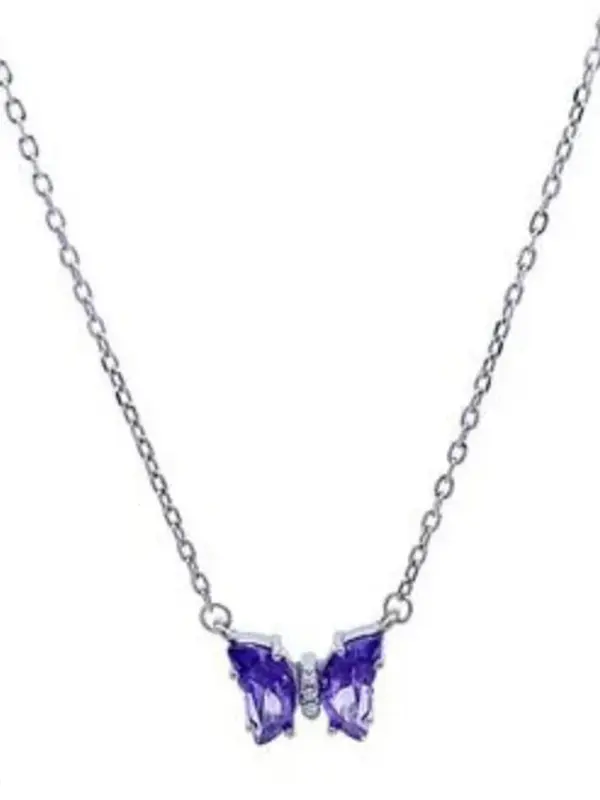 Purple Mini Butterfly Pendant