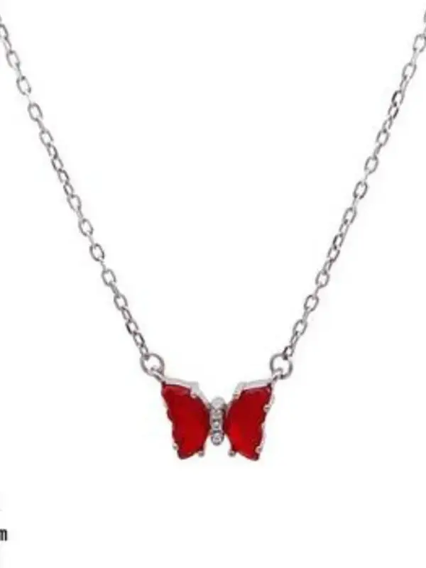 Red Mini Butterfly Pendant