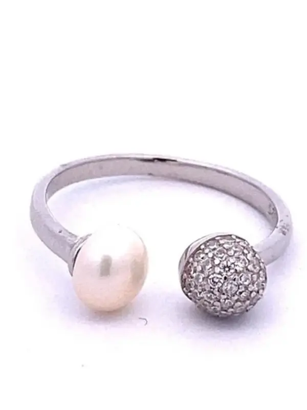 Sphere Pearl Ring