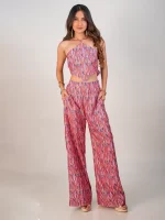 Colorful Top & Pant Set For Women