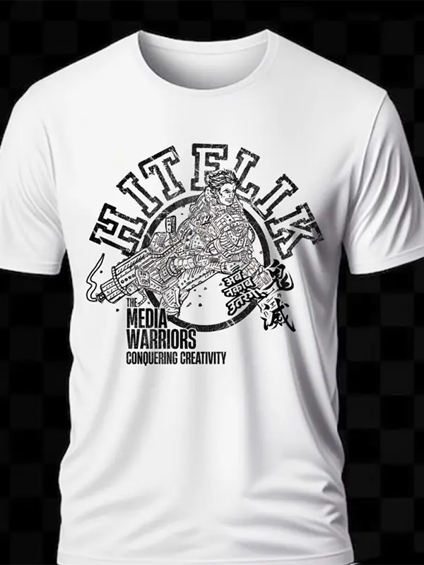 Machine Gun Man White T-Shirt For Men