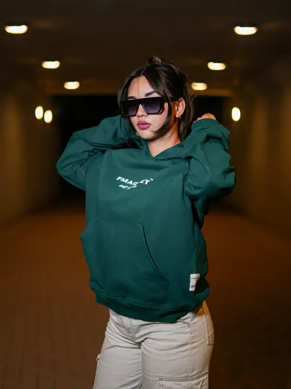 Unisex Hoodie Green colour