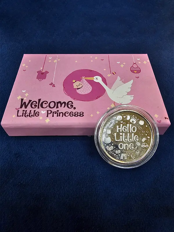 Baby Girl Welcome Coin